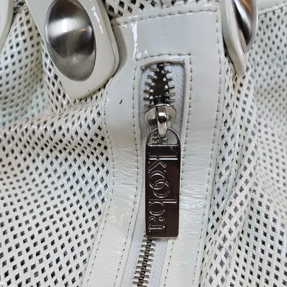 Kooba Vintage White Mesh Leather Hobo Bag - Chic & Unique! - Picture 6 of 16
